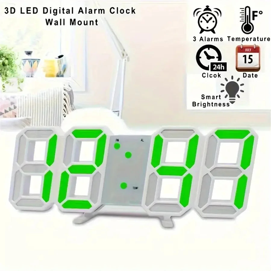 Nowoczesny cyfrowy budzik LED