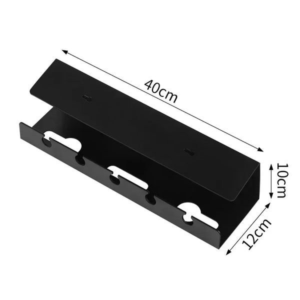 Zaciskany korytko kablowe pod biurkiem 