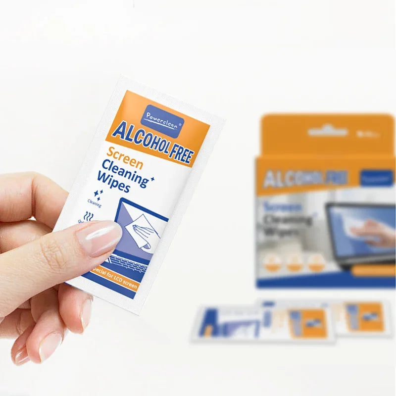 Opakowanie 40 chusteczek do czyszczenia ekranów na mokro/sucho 