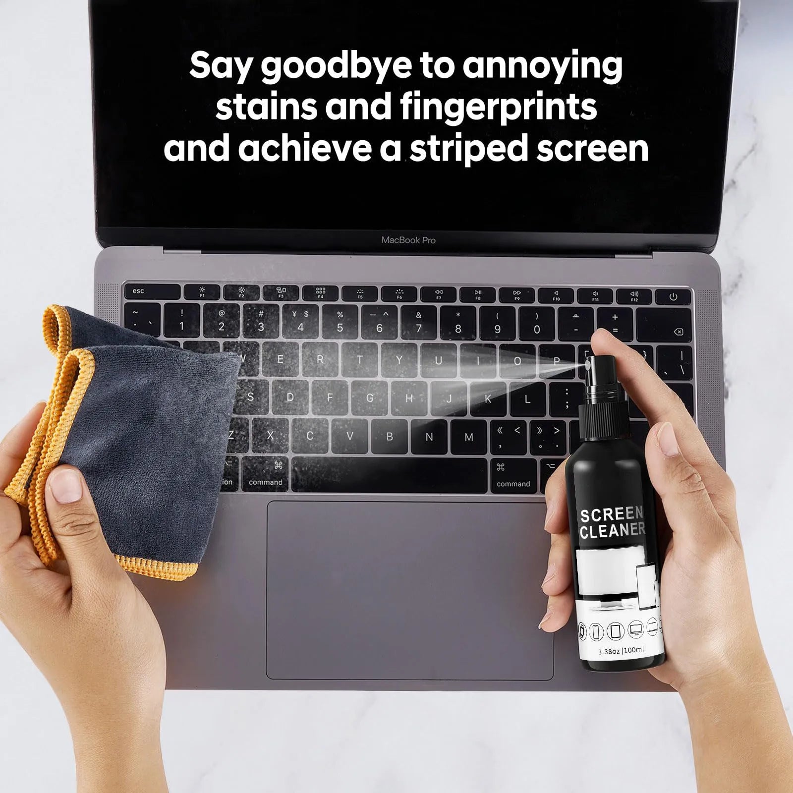 Zestaw do czyszczenia ekranów bez smug 