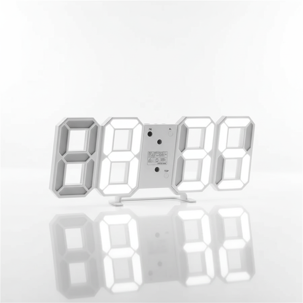 Nowoczesny cyfrowy budzik LED