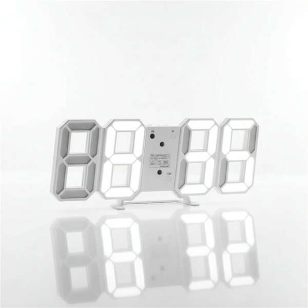 Nowoczesny cyfrowy budzik LED